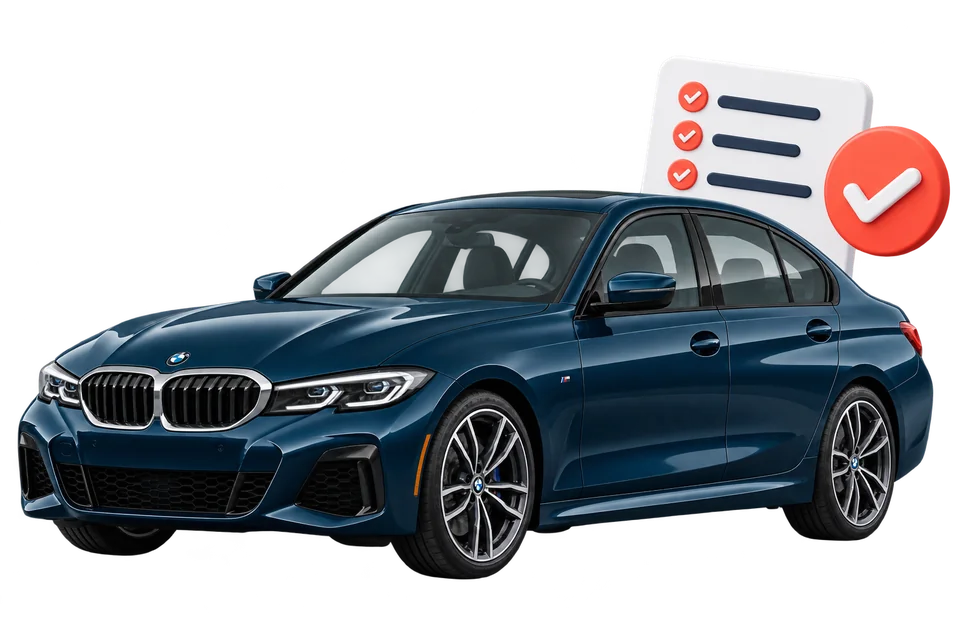 BMW et illustration d’une liste de vérification